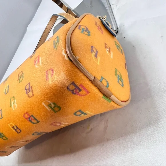 Dooney & Bourke Signature Orange Barrel Mini ShoulderBag- excellent condition! - Picture 7 of 13